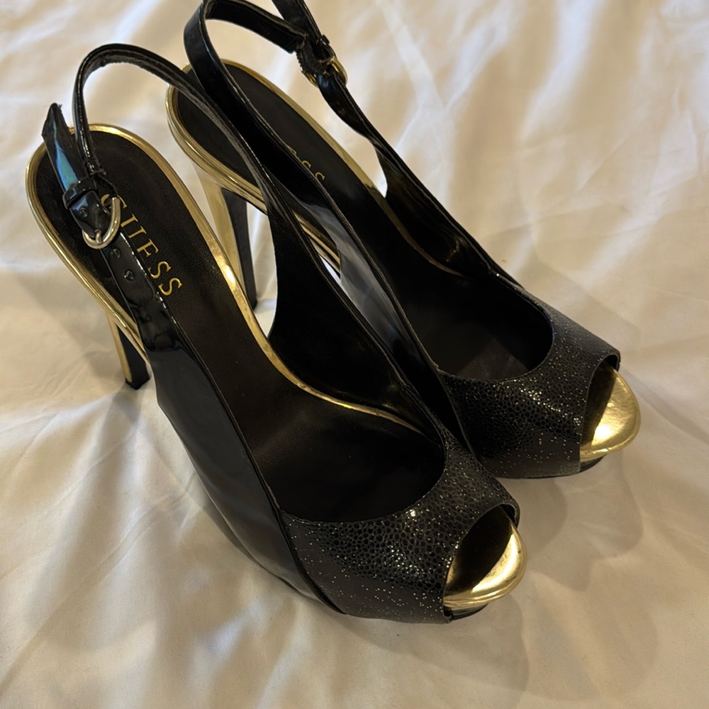 Guess Platform Sling-backs Size 8